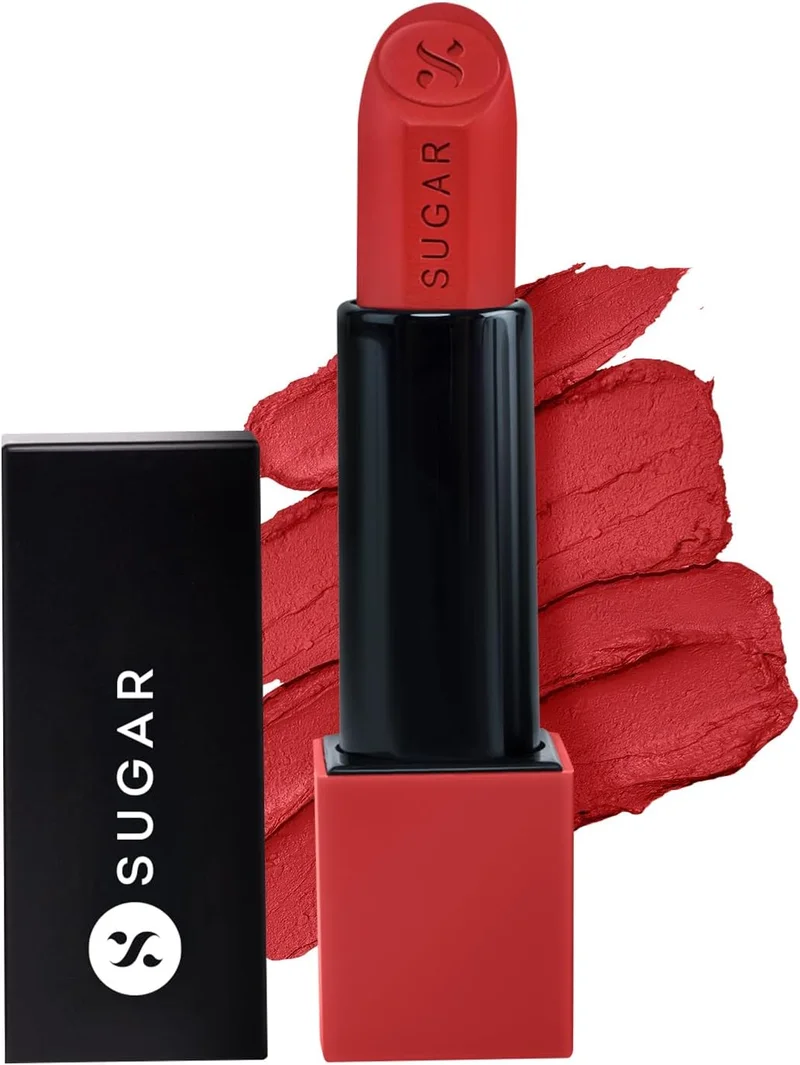 شوجر كوزماتيكس SUGAR Cosmetics Glide Peptide Serum Lipstick - 04 Cairo Crimson